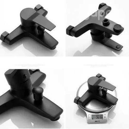 Llave Monomando Tina Ducha Negra