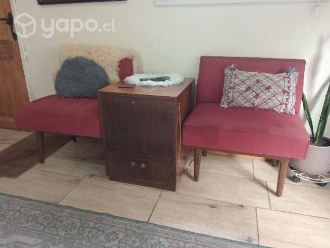 Antiguo Sofá con mueble