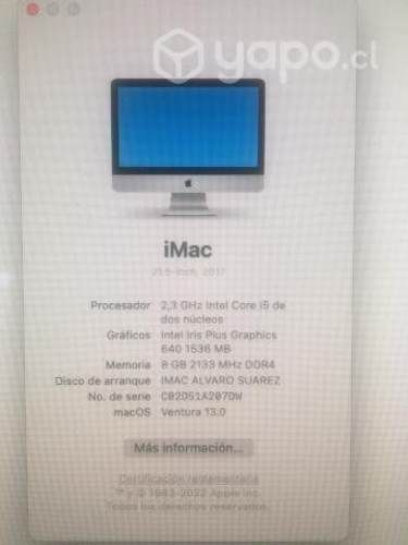 IMac 21 Pulgadas
