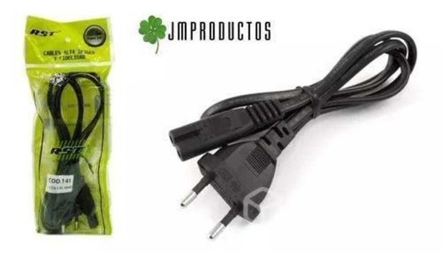 Pack 3 Cable Poder Tipo 8 Notebook Consolas Radios
