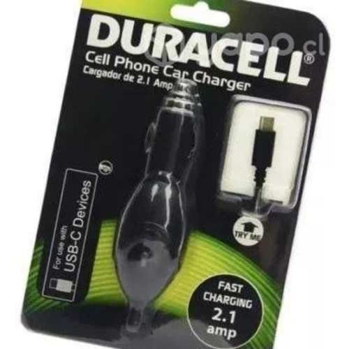 Cargador Para Auto Type C Carga Rapida 2.1 Amp Dur