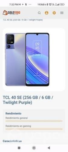 Celular TCL 40 se nuevo