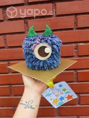 Mini torta monstruo monster c regalo día del niño