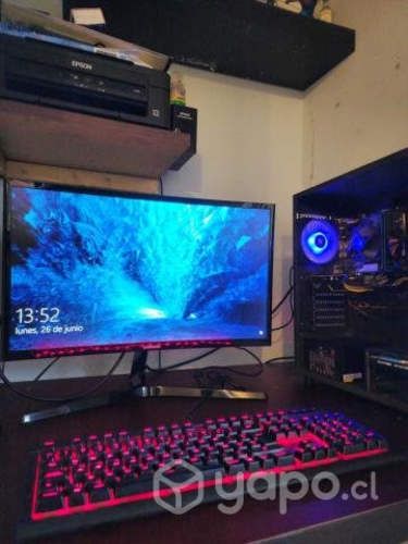 Pc gamer + monitor gamer + teclado gamer