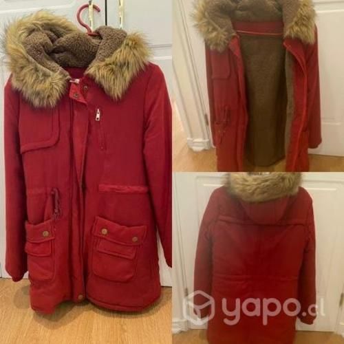 Parka mujer roja