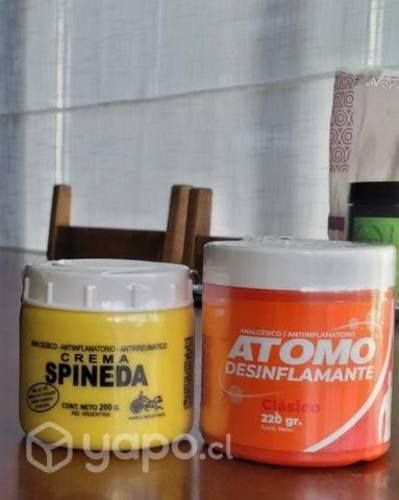 Cremas desinflamante y anastesica