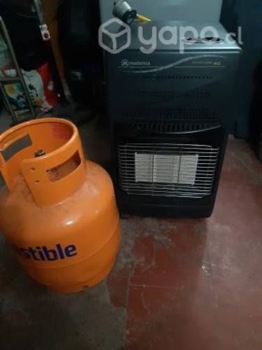 Estufa madensa mas gas de 15 kilos