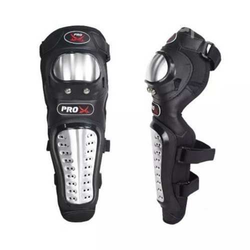 Set Rodilleras + Coderas Metálicas Para Moto Moto
