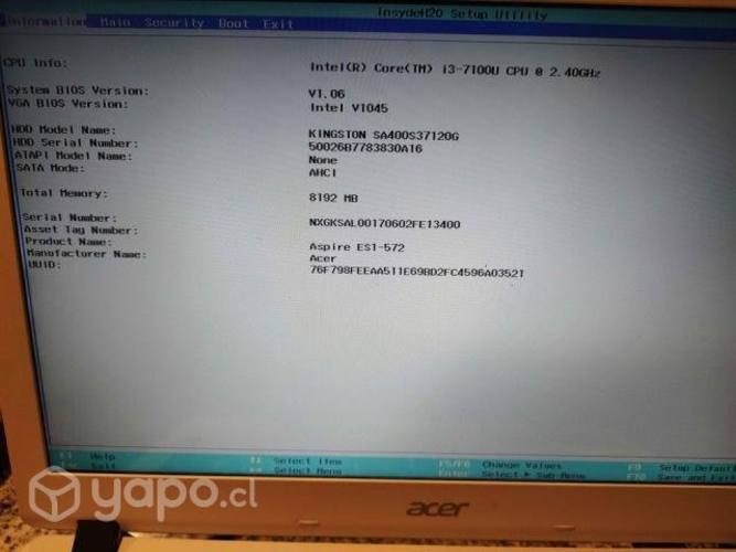 Notebook Acer Aspire ES 15
