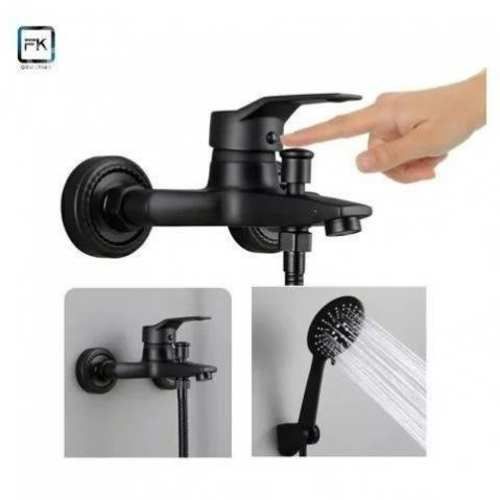 Llave Monomando Tina Ducha Negra &#128167;&#9899;