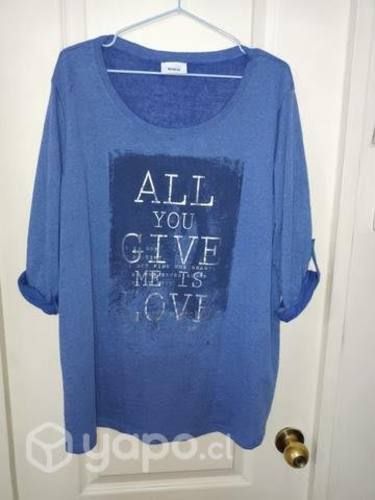Poleras y bluza 2 a 3 XL Extralindas