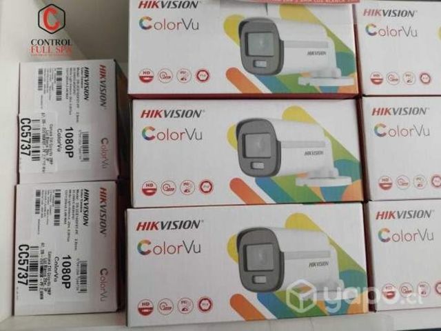 Hikvision bala plastica ColorVu 2MP. Luz Blanca 20