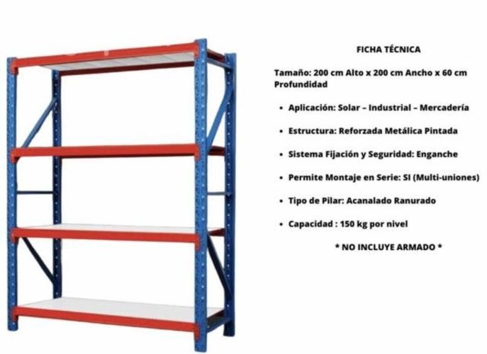 Estante Organizador Metálico industrial Vitrina