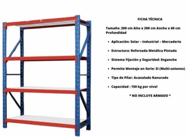 Estante Organizador Metálico industrial Vitrina