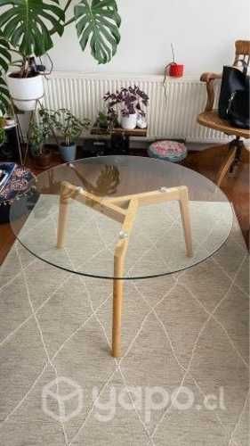 Mesa de Centro Vidrio y Madera