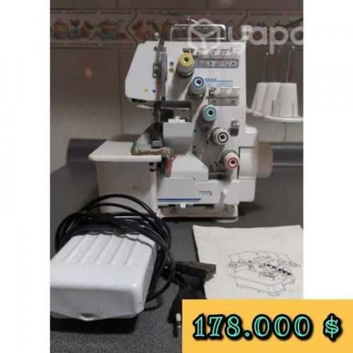 Máquina de coser overlock semi-industrial 5 hilos