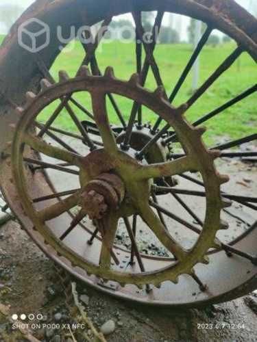 Rueda antigua para decoracion