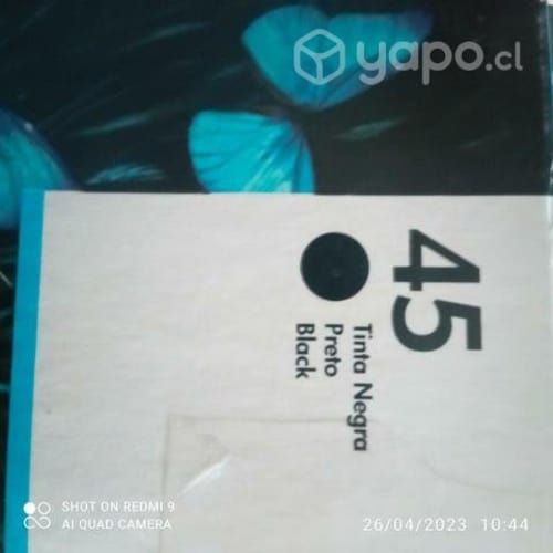 Tinta HP 45 black original de alta