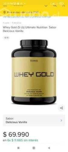 Proteína whey gold