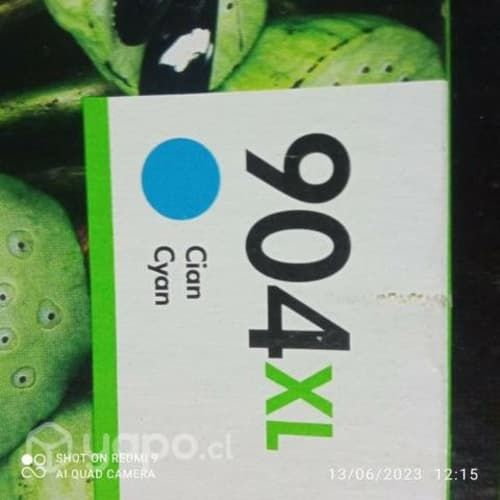 Tintas HP 904xl colores originales de alta