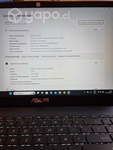 Notebook Asus VivoBook X571GT I7