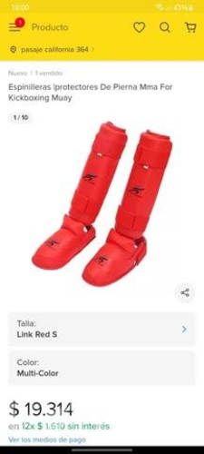 CANILLERAS KICKBOXING talla l