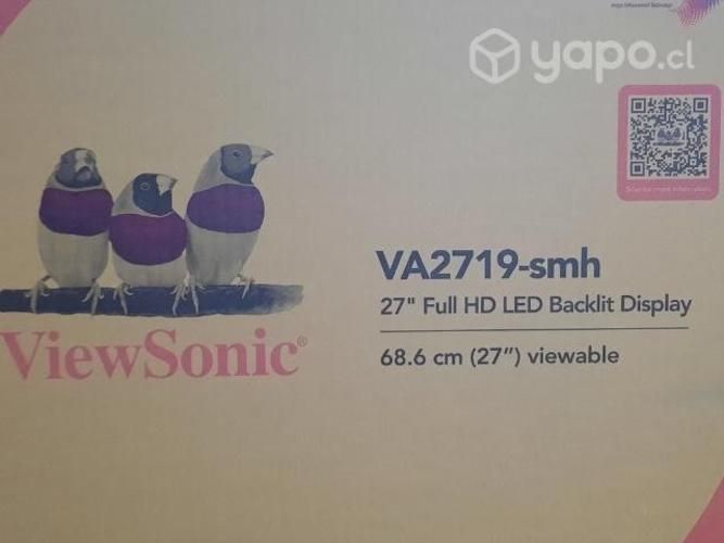 Monitor pantalla viewsonic 27" va2719-smh full hd