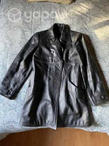 Chaqueta cuero negra mujer talla M
