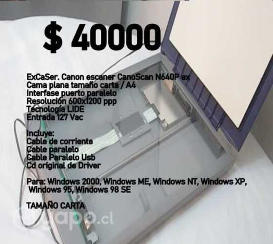 Canon escaner CanoScan N640P ex