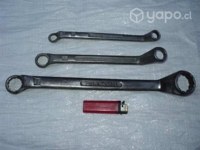 3 Antiguas Llaves Acodadas mm. Soviéticas