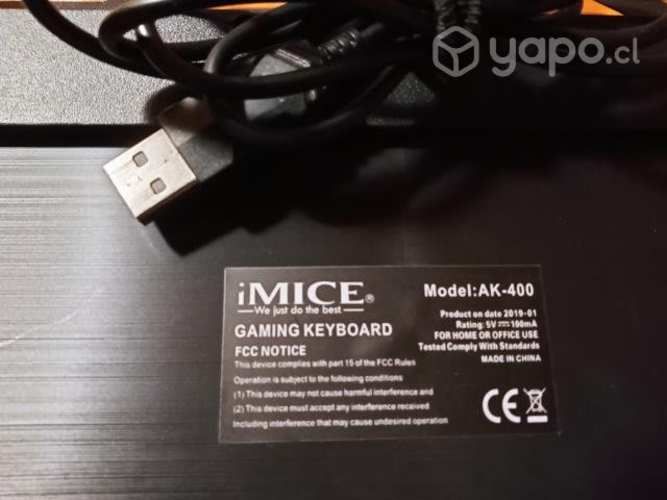 Teclado gamer US membrana