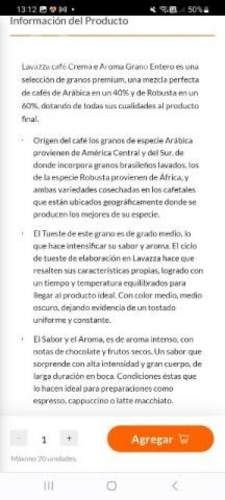 Café lavazza crema e aroma