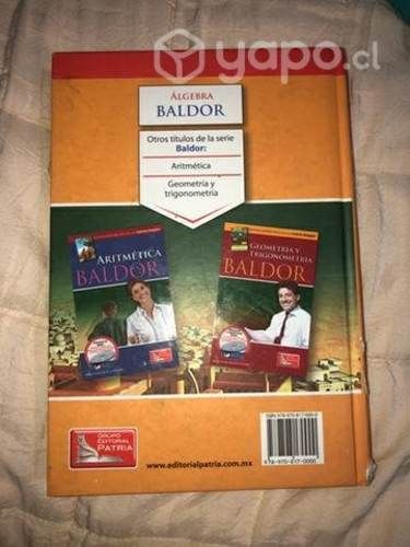 Libro matemático baldor