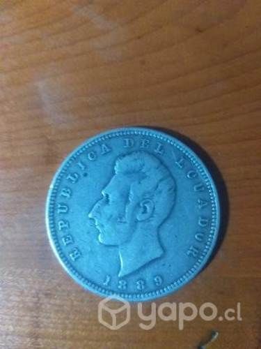 Moneda antigua 1889