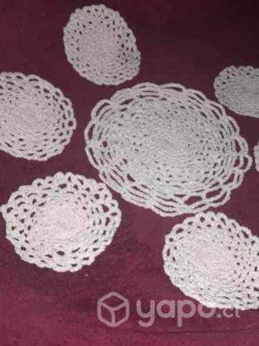 Juego de posa vaso y central para botella