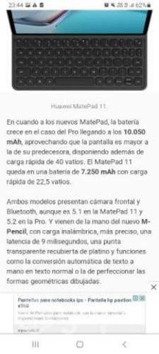 TABLET MATEPAD 11 HUAWEI + teclado y lapiz
