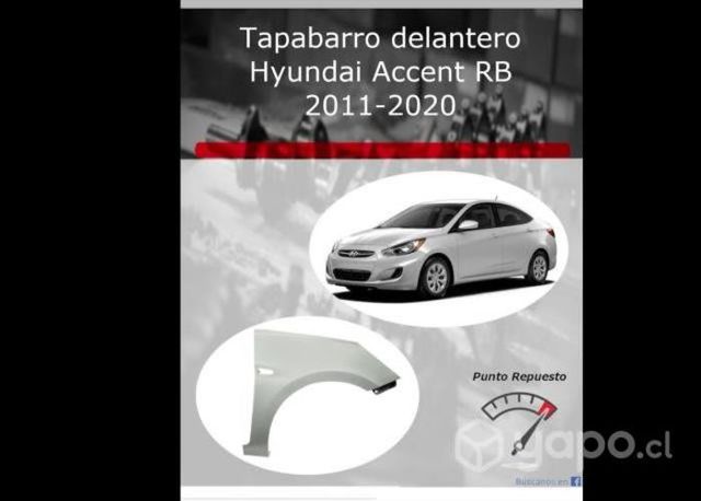 Tapabarro delantero Hyundai Accent RB 2011-2020