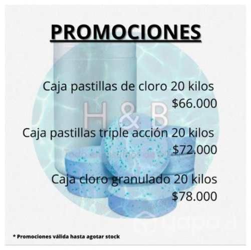 Caja Pastillas de cloro para piscinas