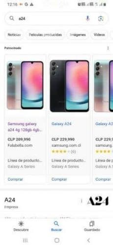 Celular nuevo Samsung a24