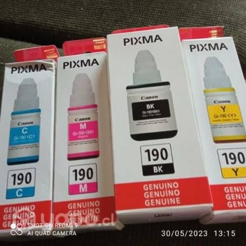 Packs de tintas canon 190 colores originales