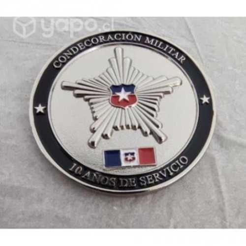 Moneda ejercito de chile condecoración 10 años de