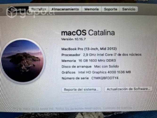 MacBook Pro mod 2012 I7