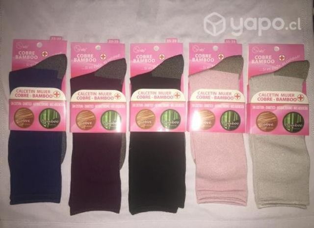calcetines cobre Bamboo mujer sin costur