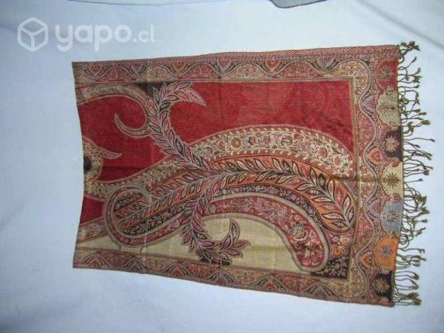 Echarpes viscosa (seda). Cachemira, India