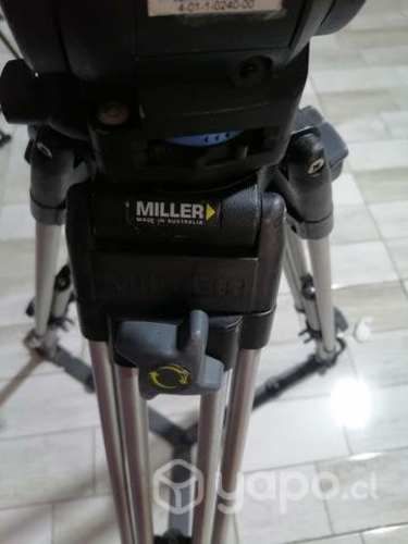 2 trípodes Miller cabezal vision
