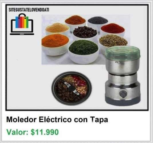 Moledor Eléctrico con Tapa