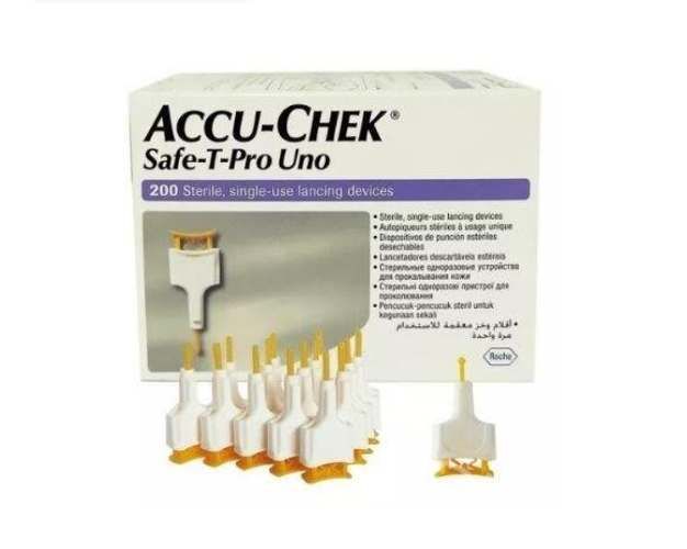 Lancetas Safe-T-Pro Uno ® Accu-Chek 200 unidades
