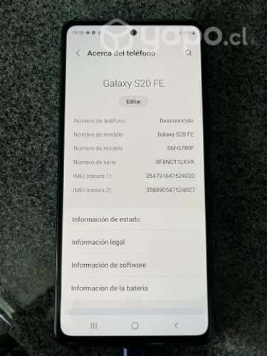 Samsung S20 fe 128gb
