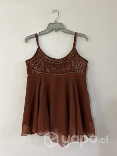 Polera No Elástica Tiritas Marca Mor Talla M