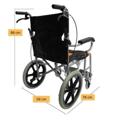 Silla de ruedas geriatrica